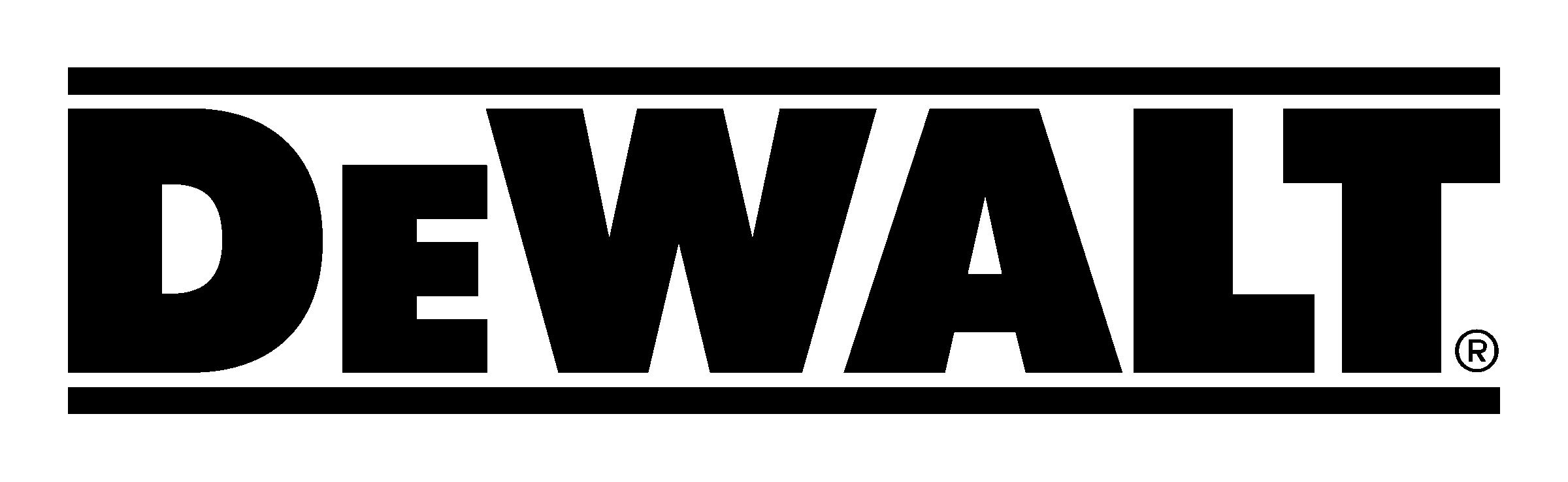 dewalt 4 logo black and white